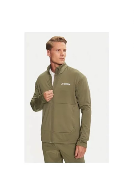 Мъжки технически суитшърт -  304055829 - Рециклиран полиестер - Зелен