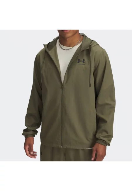 Мъжко спортно яке  Rival Wvn Windbreaker - 100% полиестер - зелено - Зелен