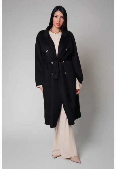 Палто с вълна и кашмир