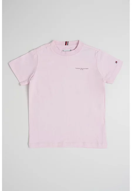 Памучна тениска с овално деколте