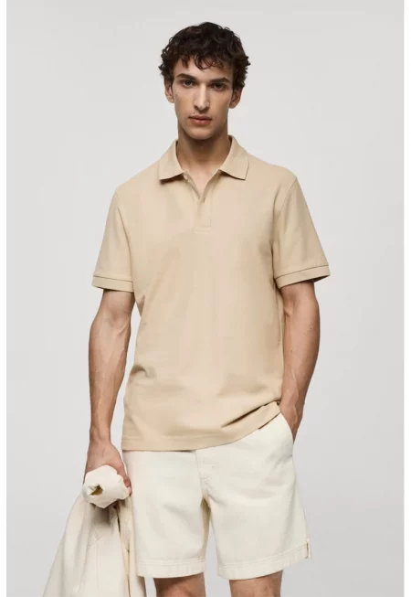 Памучна тениска с яка