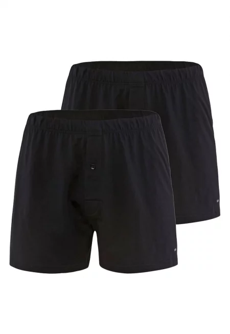 Памучни боксерки - 2 чифта - Черен