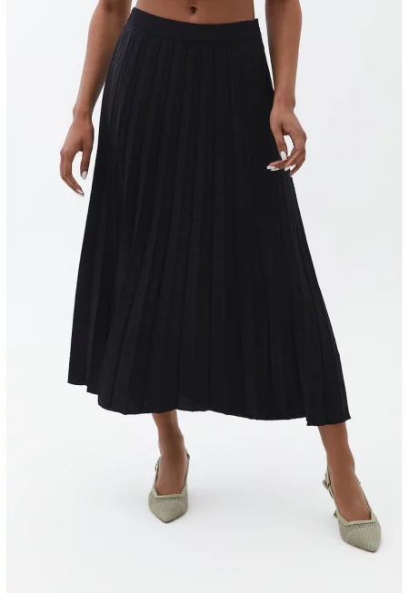 Плисирана пола - Черен