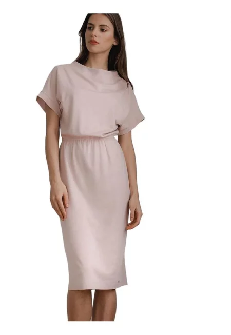 Рокля 590219 - Ленитиф - Вискоза/Полиестер - Розова