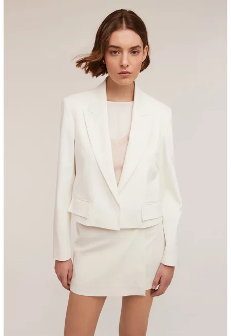 Сако с копчета - Мръснобял