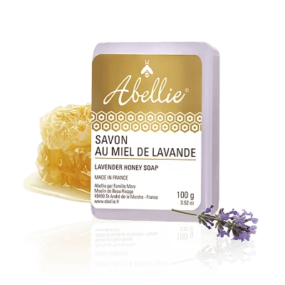 Сапун с мед и лавандула - Abellie Savon au miel de Lavande, 100 g