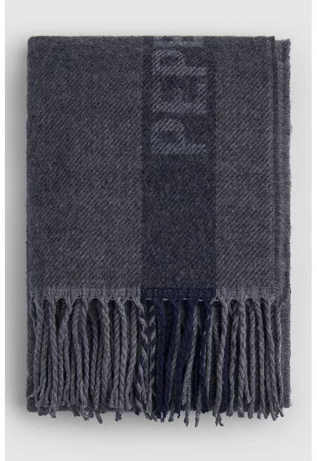 Шал Windwood с лого - Tъмносив/Тъмносин