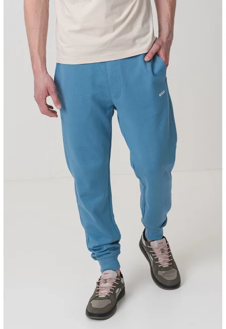 Скосен спортен панталон с връзка - Лавандула