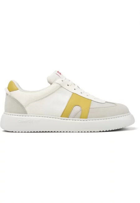 Спортни обувки Runner K21 с велур - Бял/Бежов