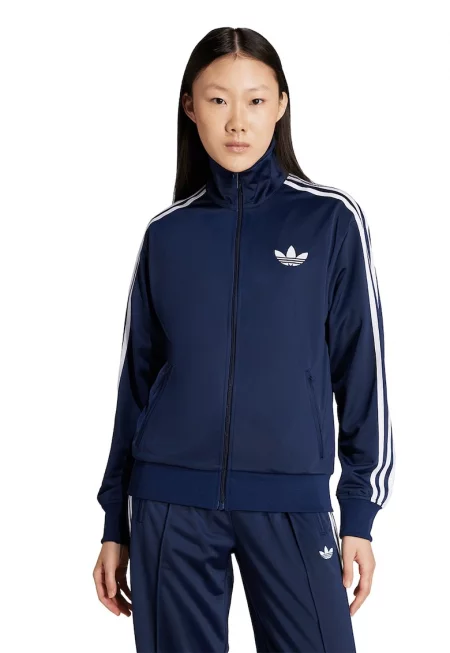 Суитшърт Firebird Track с лого и цип - Бял/Тъмносин