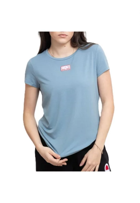 Тениска  за жени - w tee - 3DTT17-TJKUZ-1533 - синя - Син