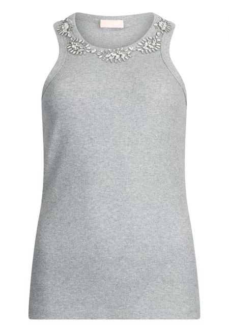 Топ с декоративни камъни