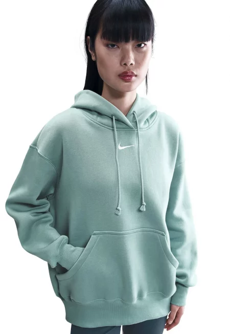 Уголемено худи Phoenix с джоб кенгуру - Светлозелен