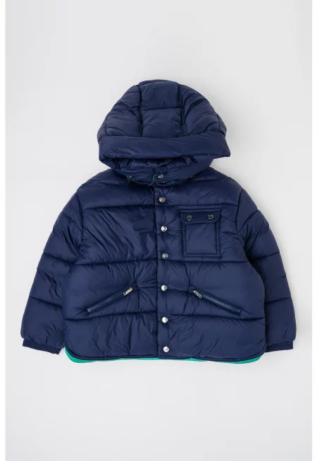 Зимно яке с отделяща се качулка