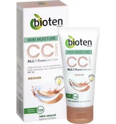 Bioten CC Cream SPF 20 Хидратиращ CC крем за лице