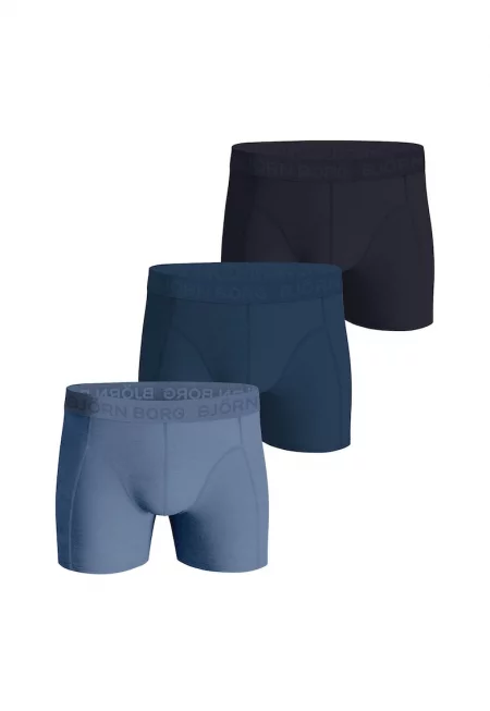 Боксерки с памук с лого на талията - 3 чифта