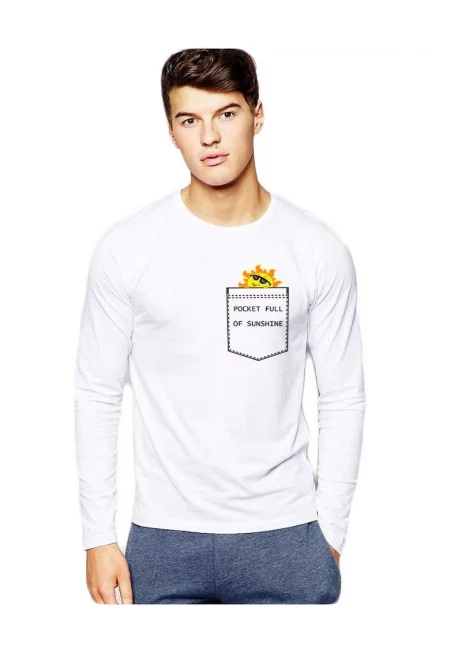 Бяла мъжка блуза - Sunshine