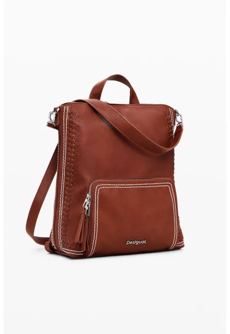 Дамска черна раница 25SAKP21