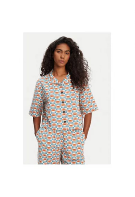 Дамска риза  EQWWT03144 - Памук - Многоцветен - Многоцветен