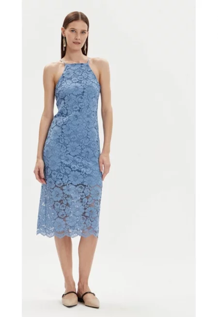 Дамска рокля -  52292 - Синя - Найлон