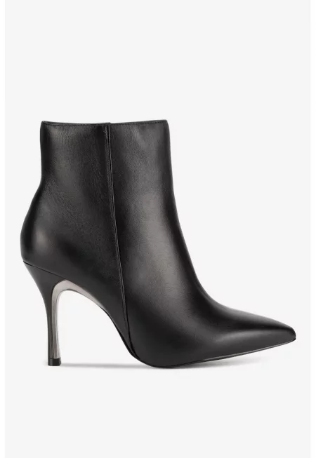 Дамски боти  5905588898771 - Естествена кожа - Черни - Черен