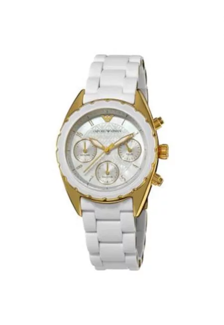 Дамски кварцов часовник  Неръждаема стомана - Бял/Златист