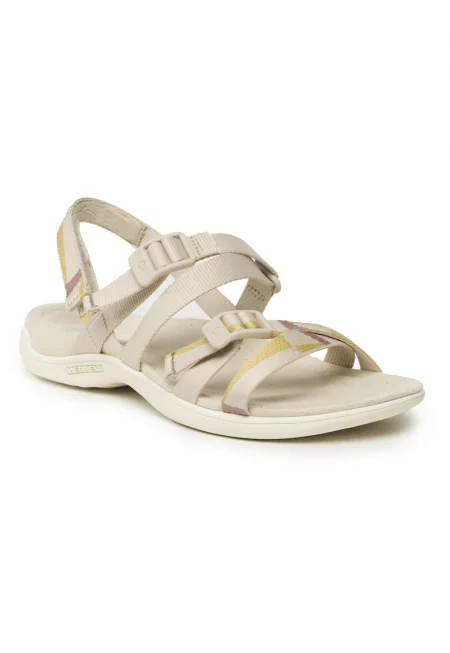 Дамски сандали -  302602711 - Текстил - Бежови