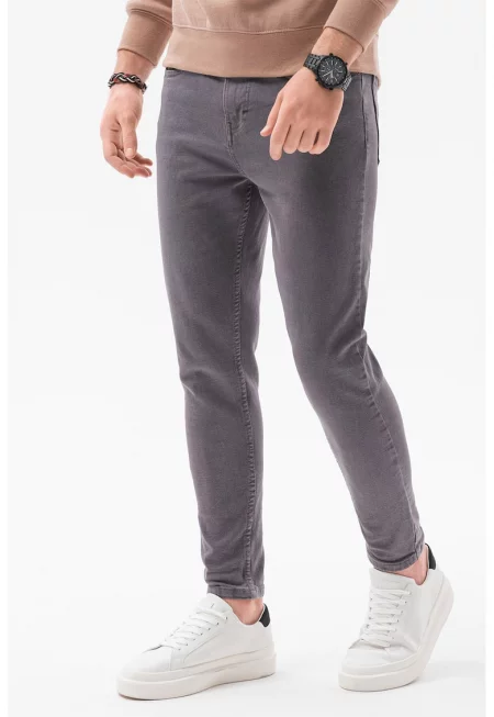 Дънки със стандартна талия - Антрацитно сиво