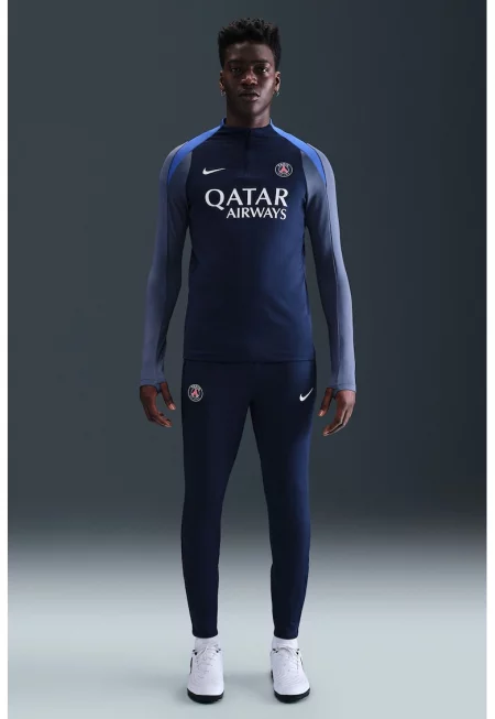 Футболна блуза Paris Saint-Germain с Dri-FIT - Бял/Прашно синьо/Тъмносин