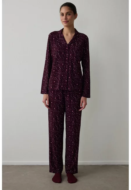 Горна пижама с принт