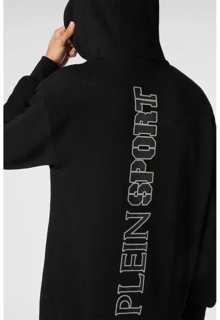 Худи Lamina Scratch с лого - Черен/Сребрист