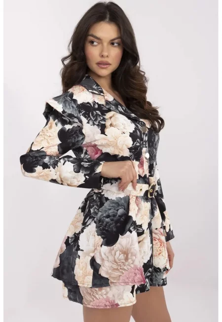 Къс гащеризон с флорален принт - Един размер