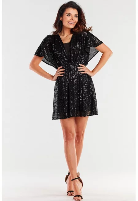 Къса рокля с къс ръкав A488