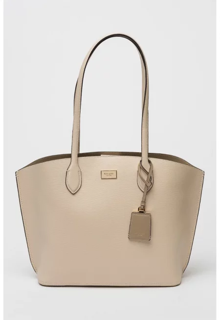 Кожена чанта - Бежов