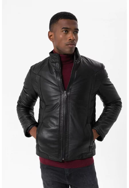 Кожено яке с шевове