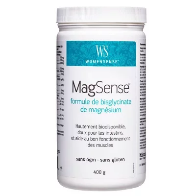 Магнезий бисглицинат формула - стрес и фибромиалгия - WomenSense® MagSense®, 400 g, прах