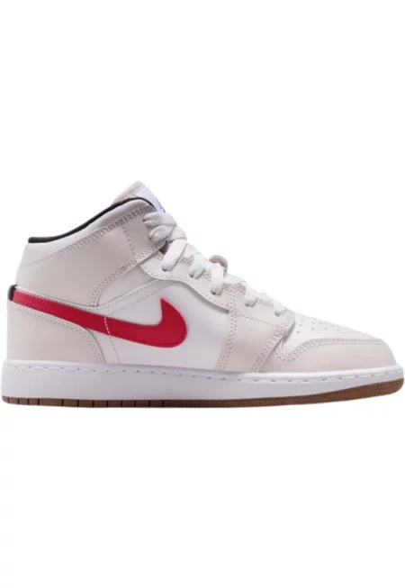 Маратонки  Air Jordan 1 Mid GS 60022 - Червен/Бежов