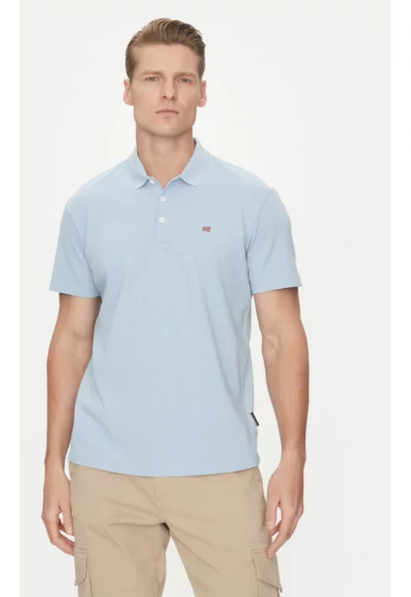 Мъжка тениска -  305102935 - Памук - Син - Син