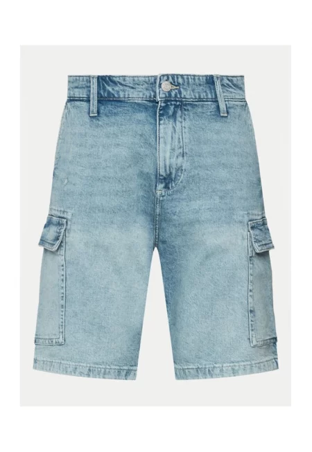 Мъжки къси панталони -  554217 - Сини - Памук