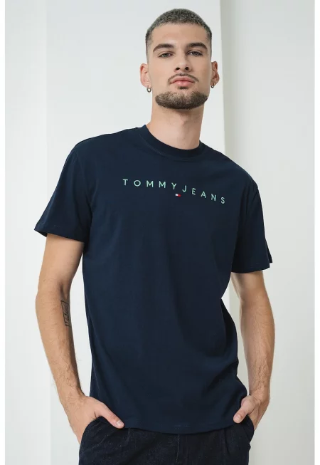 Памучна тениска с бродирано лого