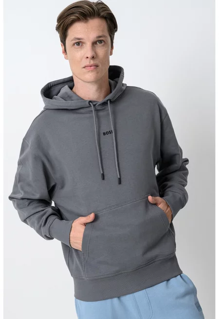 Памучно худи с джоб кенгуру