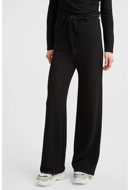 Панталон с висока талия с връзка