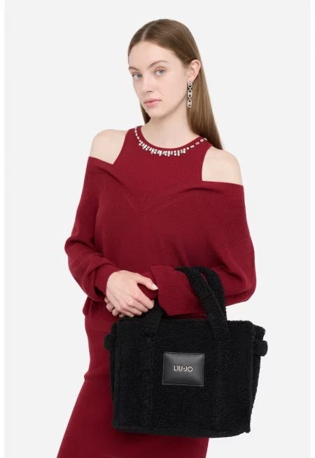 Плюшена чанта Tote