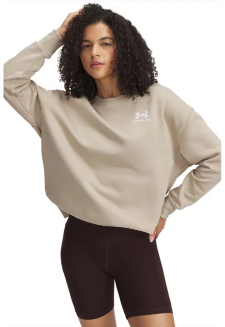 Поларен суитшърт Icon с паднали ръкави - Бял/Каки