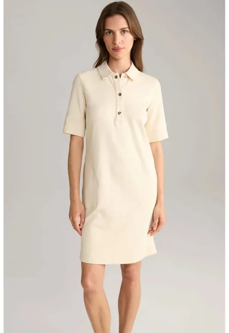 Polo Dress With Pockets - Бежов