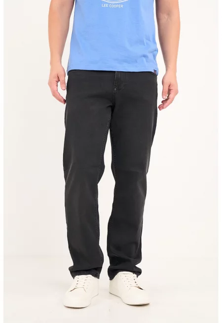 Прави дънки с 5 джоба - Избеляло черно