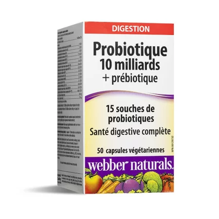 Пробиотик 10 млрд. + пребиотик – Баланс на храносмилането и силен имунитет, 50 капсули