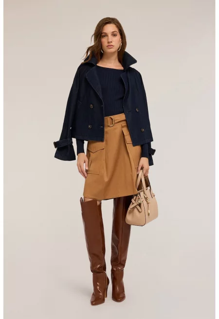 Пуловер с деколте тип лодка