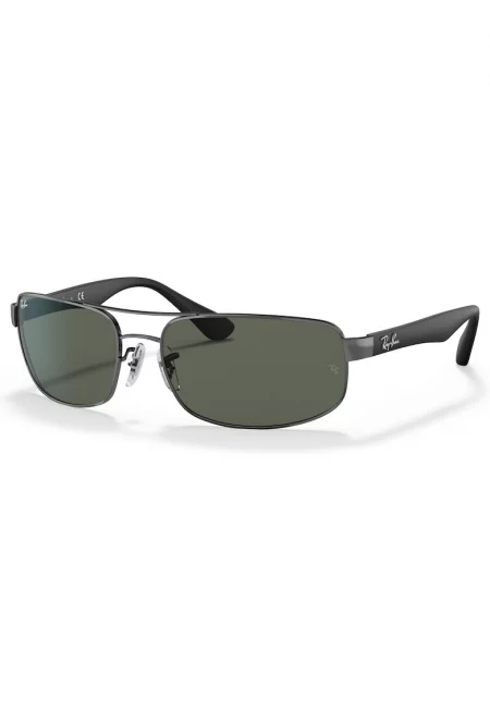 Ray Ban - Унисекс правоъгълни слънчеви очила с градиента - Сив