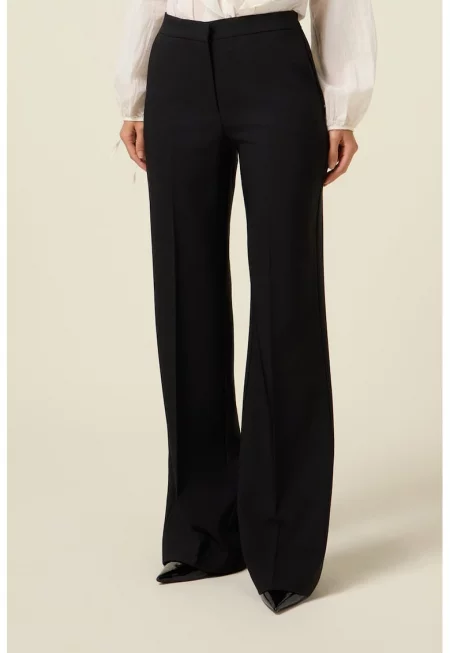 Разкроен панталон с миди талия